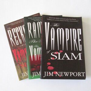 Jim Newport 3 Paperback Book Lot Vampire Of Siam Series Reckoning Ramonne 2000s